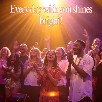 Every day with you shines bright! Front Cover