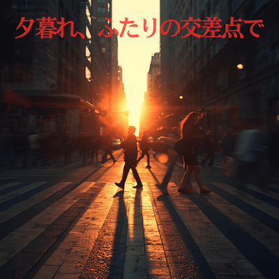 夕暮れ、ふたりの交差点でのジャケット写真