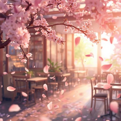 Petals in the Spring Breeze Front Cover
