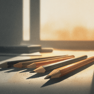 Five Pencils Front Cover