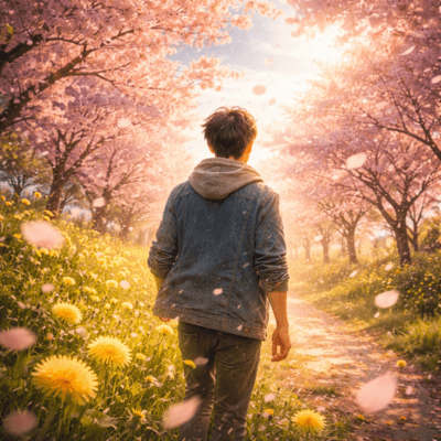 桜花びら舞うようにのジャケット写真