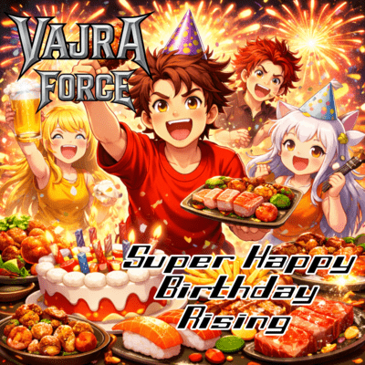 Super Happy Birthday Rising Front Cover