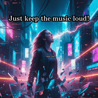 Just keep the music loud! Front Cover