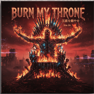 BURN MY THRONE Front Cover