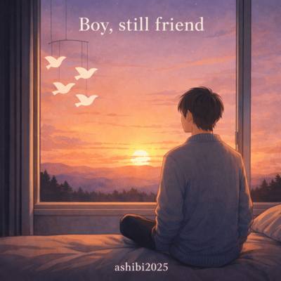 Boy, still friend Front Cover