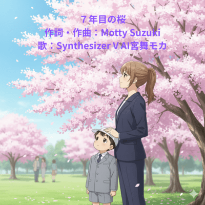 Seven-Year Cherry Blossoms (feat. Miyamai Moca) Front Cover