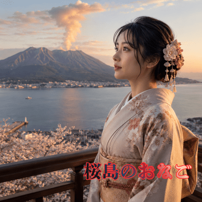 The Woman of Sakurajima (Remix) Front Cover