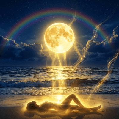 Moon Bath Relaxation to Boost Luck with Full Moon Energy Front Cover