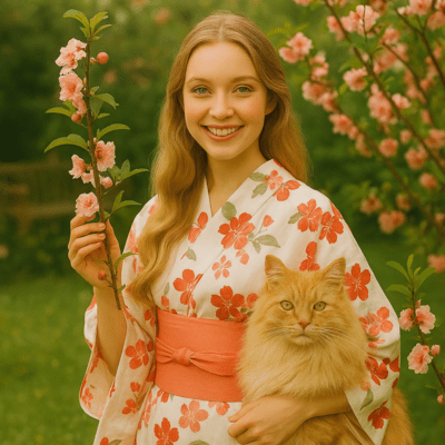 A Wish Tied to the Obi Front Cover