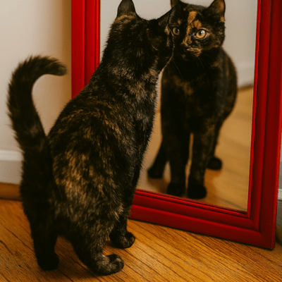 The Tortoiseshell Cat and That One in the Mirror Front Cover