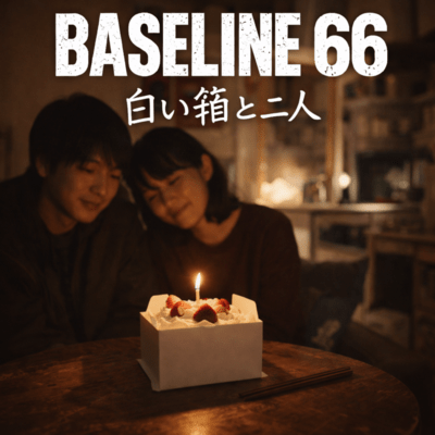 A white box and two people Front Cover