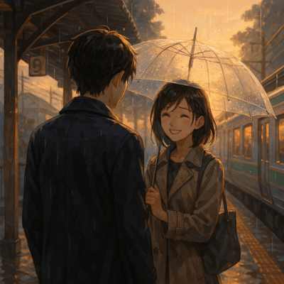 With You and the Rain Front Cover