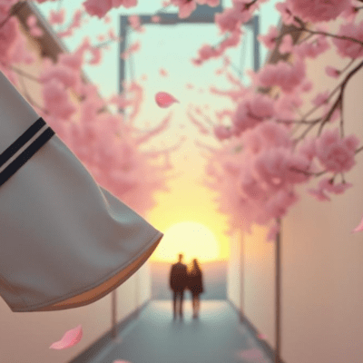 This hill with dancing SAKURA Front Cover