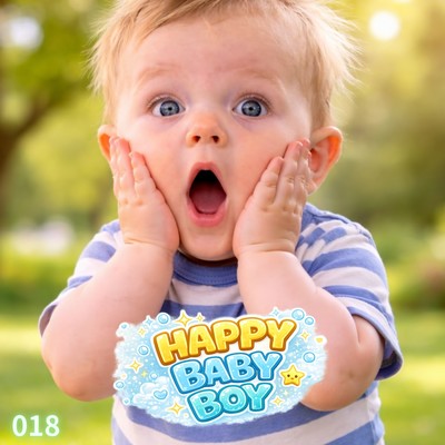 HAPPY BABY BOY 018 Front Cover