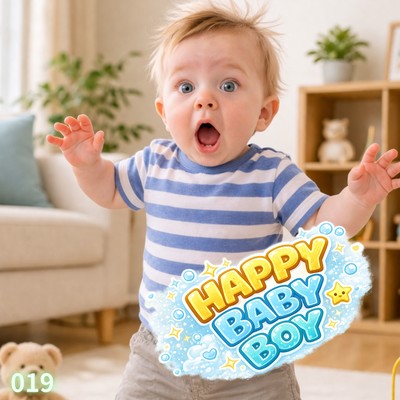 HAPPY BABY BOY 019 Front Cover