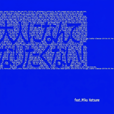 Never Growing Up (feat. HATSUNE MIKU) Front Cover