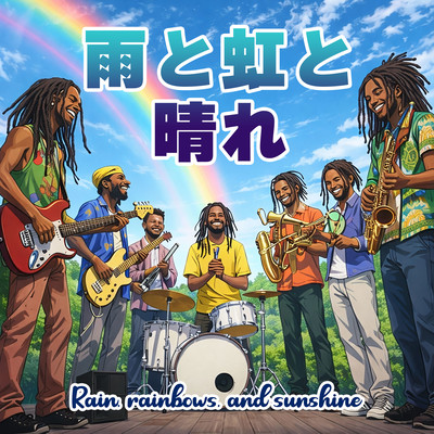 Rain, rainbows, and sunshine (feat. The chillax ska band) Front Cover