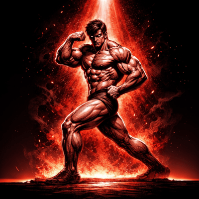 MUSCLE FIRE!! Front Cover