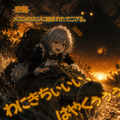 -RIP- Caught by the Mekong Lord de-gozaru. Wanikichi, Hurry Up!! CRY CRY CRY Front Cover