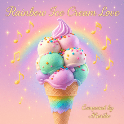Rainbow Ice Cream Love Front Cover