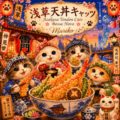 Asakusa Tendon Cats Front Cover
