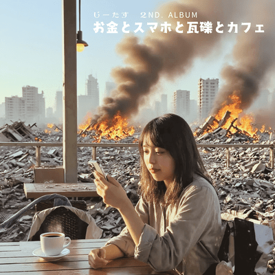 Money, smartphones, rubble, and cafes Front Cover