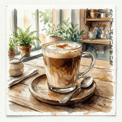 A love, sweet like café au lait Front Cover