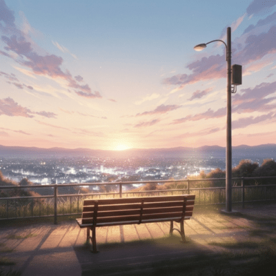Sunset Invitation Front Cover