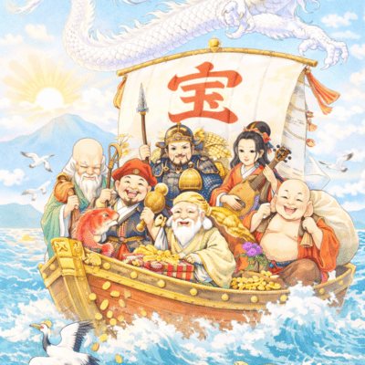 Together with the Seven Lucky Gods Front Cover