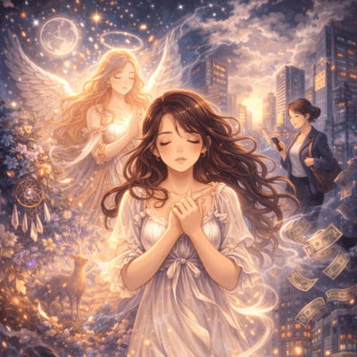 Torn between the spiritual world and the real world Front Cover