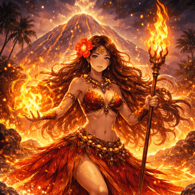 O God of the Fire Mountain, Hawaiian Front Cover