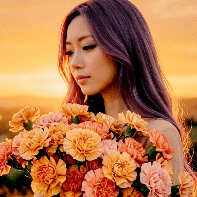 Orange Carnation ~Yuyake no Hana~ (Piano &Vocal Version) Front Cover