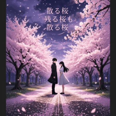 The cherry blossoms that fall, the cherry blossoms that remain, and the cherry blossoms that fall. Front Cover