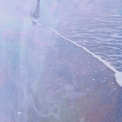 Walker by the shore Front Cover