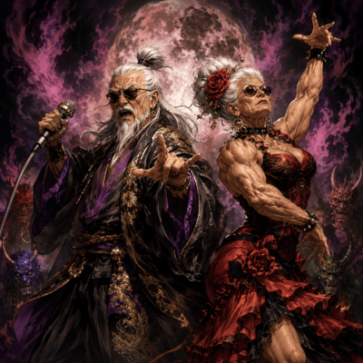 The Miyabi Geezer & the Macho Granny Front Cover