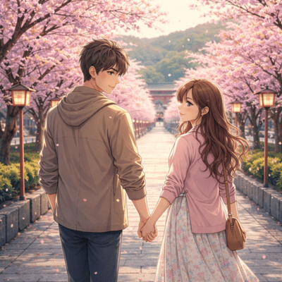 Love Under the Cherry Trees Front Cover