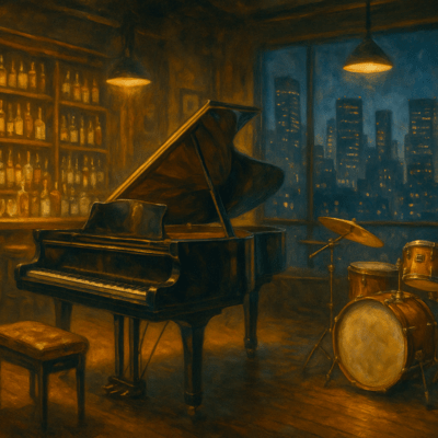 Echoes at Midnight - A Retro Jazz Session Front Cover