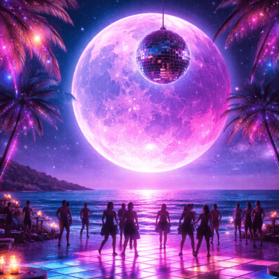 Glass-Colored Mirrorball Front Cover