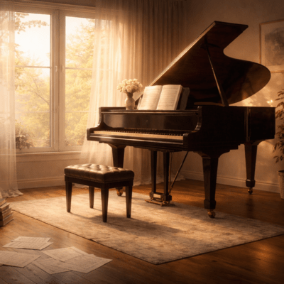 Piano of Farewell and Sentiment Front Cover