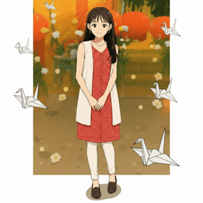Paper Crane Girl Front Cover