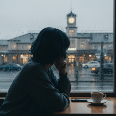 雨のむこうでのジャケット写真