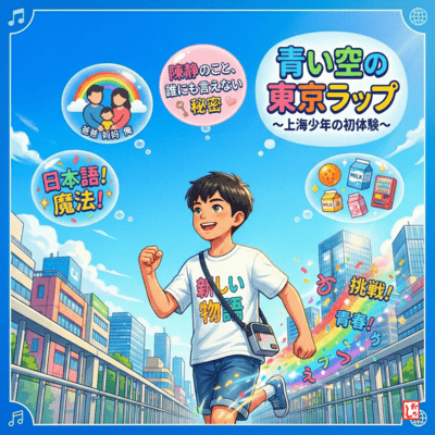 青い空の東京ラップ ~上海少年の初体験~ (feat. YOSHINARI & 那々)のジャケット写真