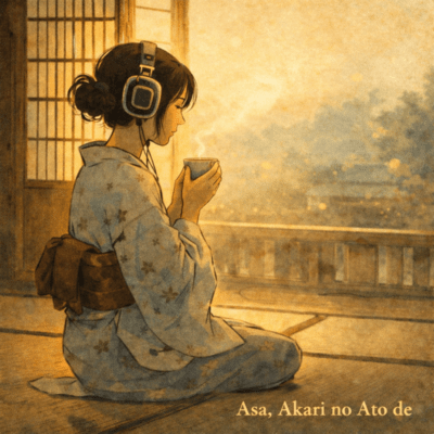 Asa, Akari no Ato de Front Cover