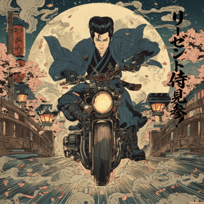 Enter the Pompadour Samurai! Front Cover