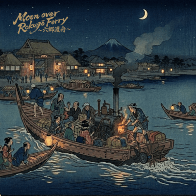 Moon over Rokugō Ferry ~Rokugō Ferry Crossing~ Front Cover