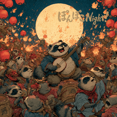 Ponpoko Night! Front Cover