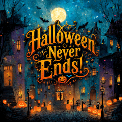 Halloween Never Ends! Front Cover