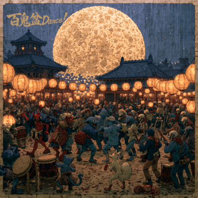Hyakki Bon Dance! Front Cover