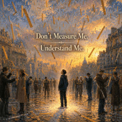 Don't Measure Me. Understand Me. Front Cover