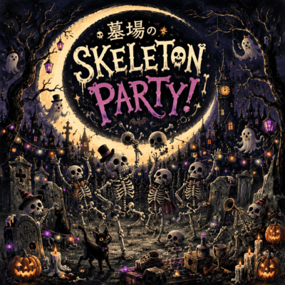 Graveyard SKELETON PARTY! Front Cover